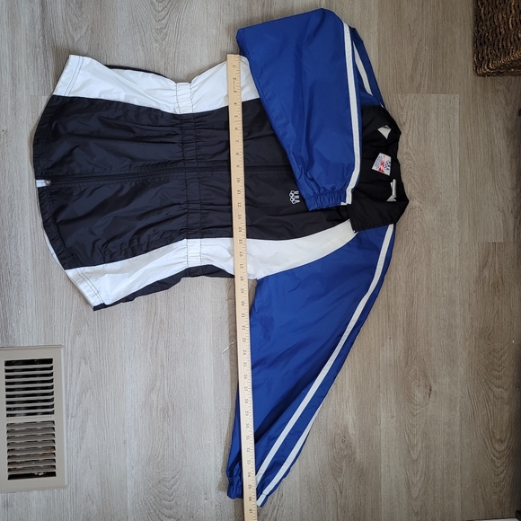 USA OLYMPICS Vintage Cinched Waist Full Zip Windbreaker Womens XL (16) JC PENNEY - Picture 11 of 16